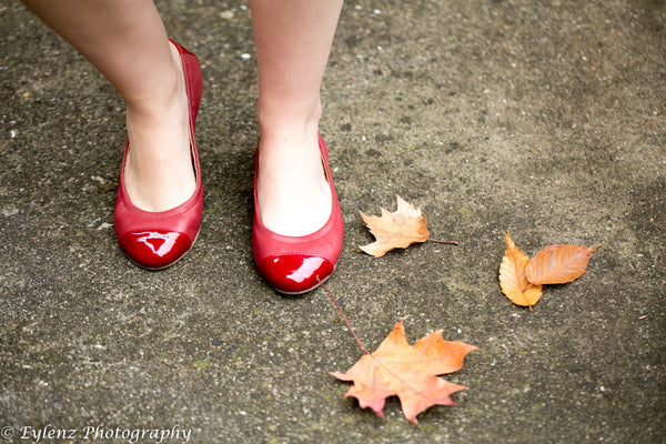 Emma Flats Lava Red for Women