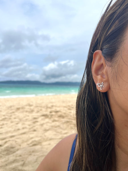 Nene logo stud earrings