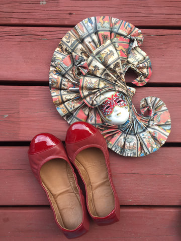 Emma Flats Lava Red for Women