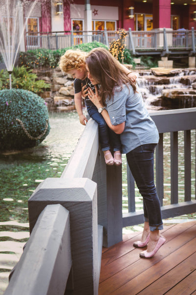 Emma Flats Pink and Taupe for Women