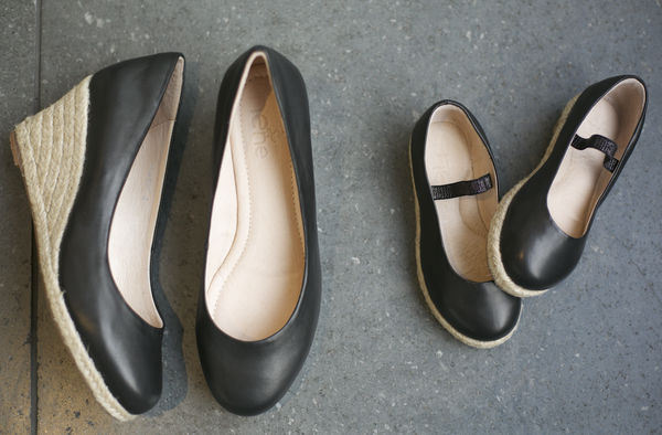 Carmen Wedge Jet Black for Girls