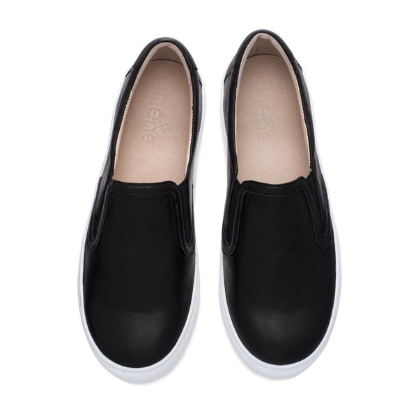 Joyce slip-on sneakers for women in jet black.  Matching shoes for women and kids (mommy and me).