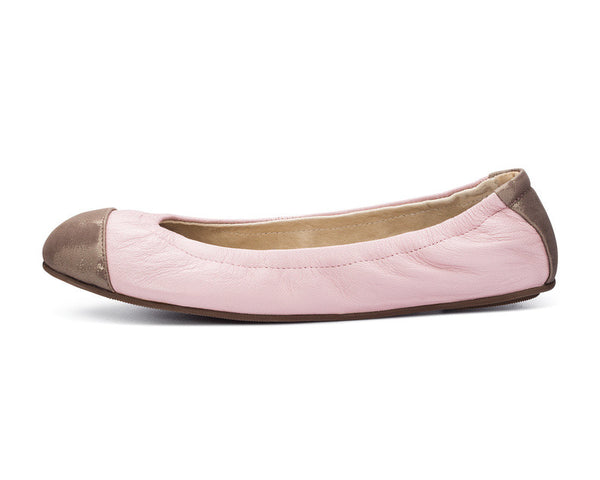 Emma Flats Pink and Taupe for Women