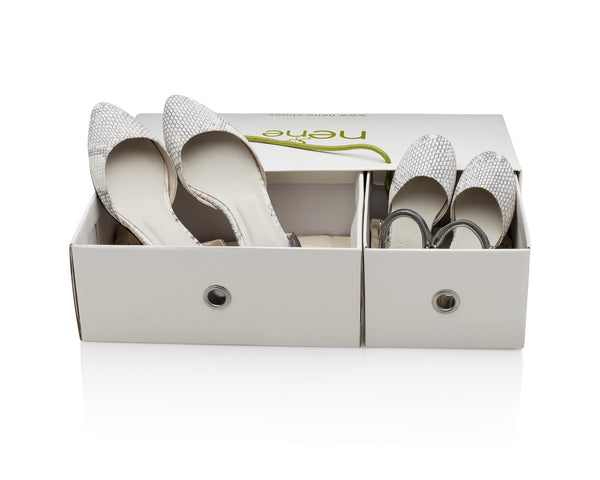 Reese D'Orsay Snake and Pewter for Girls - Made in Italy