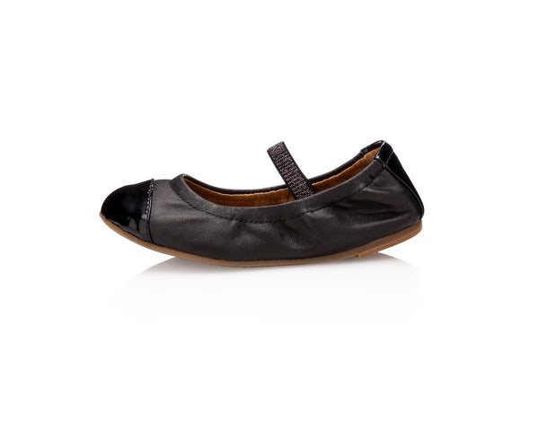 Emma Flats Jet Black for Girls