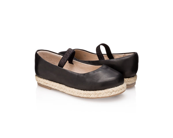 Carmen Wedge Jet Black for Girls