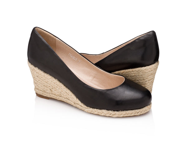 Carmen Wedge Jet Black for Women