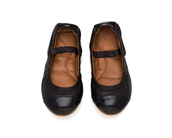 Emma Flats Jet Black for Girls