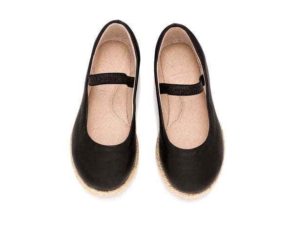 Carmen Wedge Jet Black for Girls